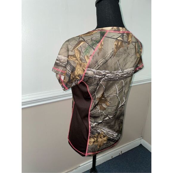 Realtree Dri-More Tech Camo Short Sleeve Women’s Tee Size Small - Picture 4 of 7